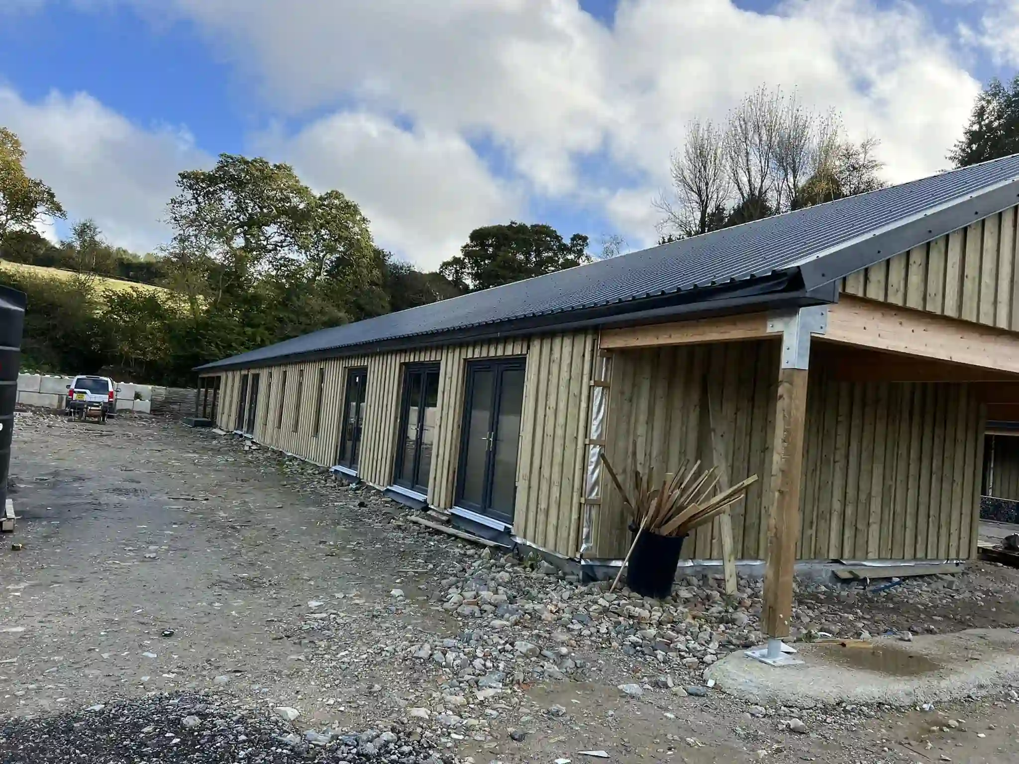 AVA Building construction work in progress — Truro, Cornwall